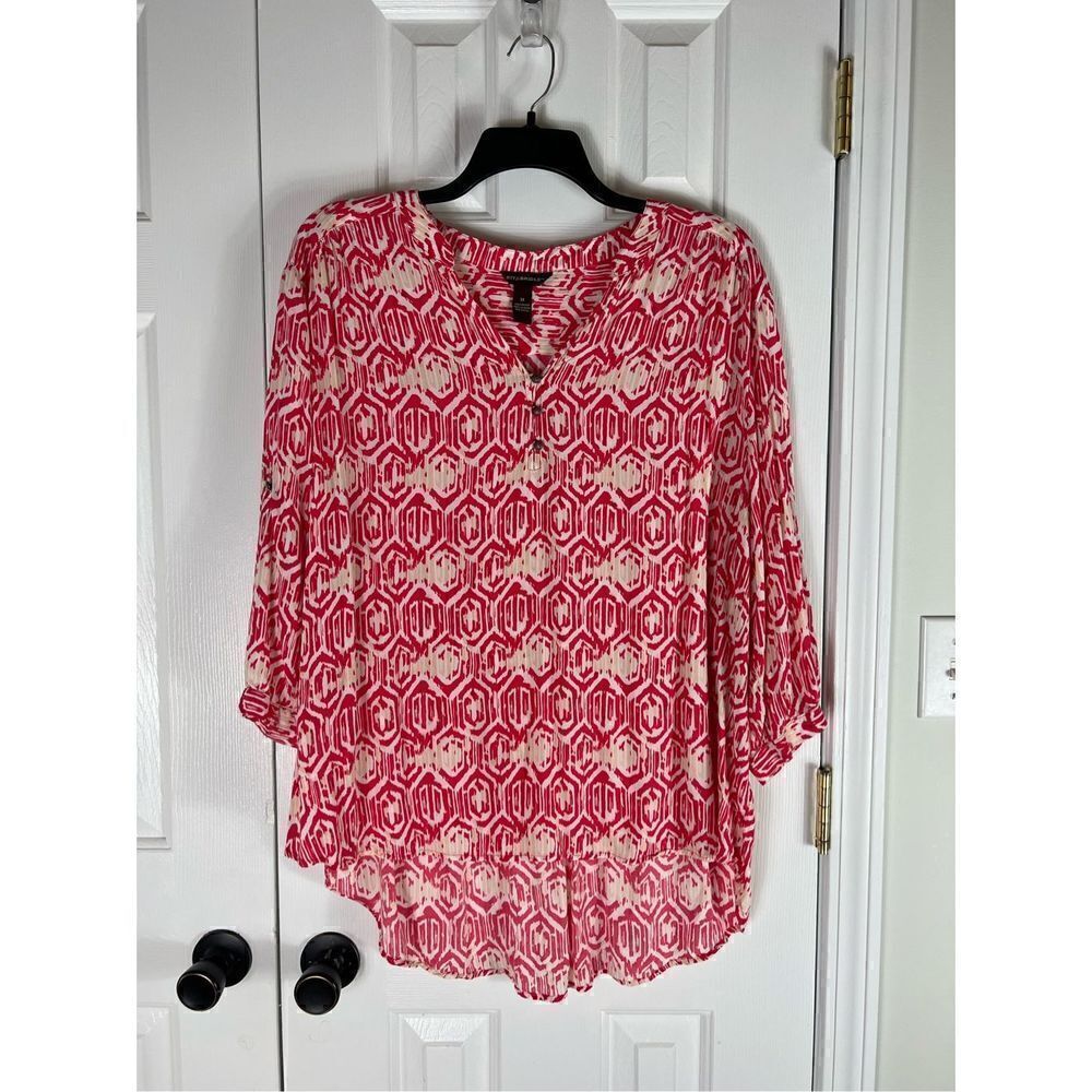 Bit & Bridle Womens Button Down Blouse Size 3x